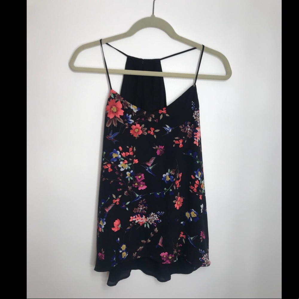 Express floral shell top